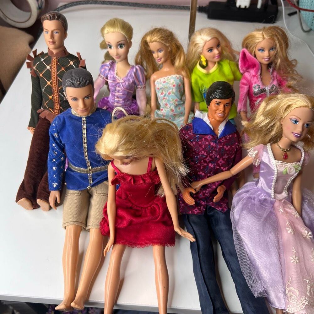 Mattel Disney BARBIE Dolls HUGE LOT 9